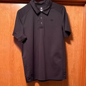 Black Rock & Roll Denim Polo Shirt